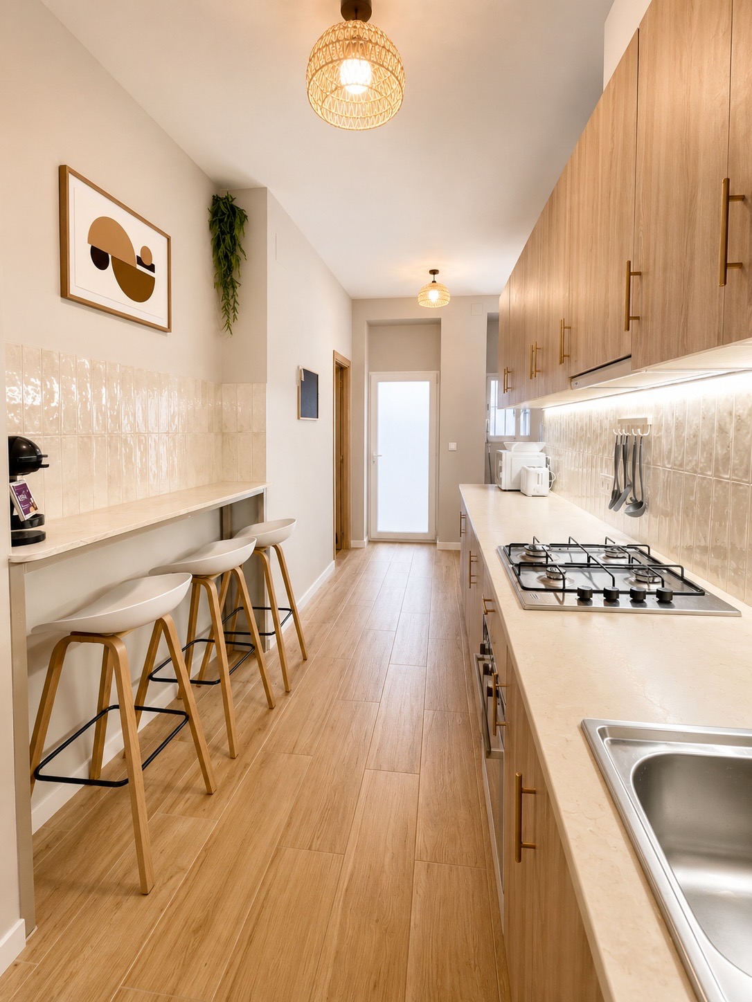 Alojamiento Av. Alcoy 22, cocina — foto real