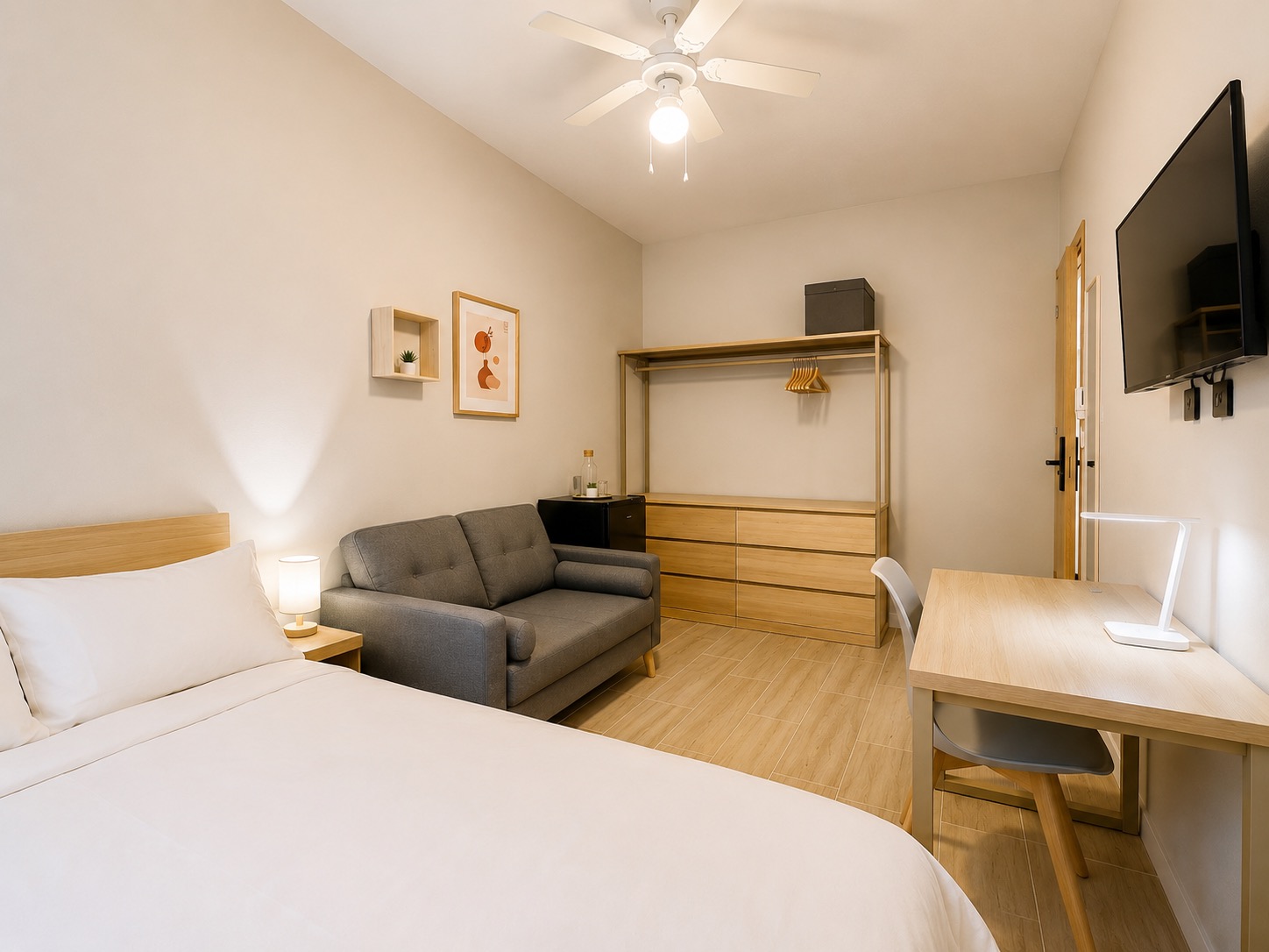 Habitación Luna, Av. Alcoy — foto real